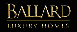 Ballard Luxury Homes logo in gold and black
