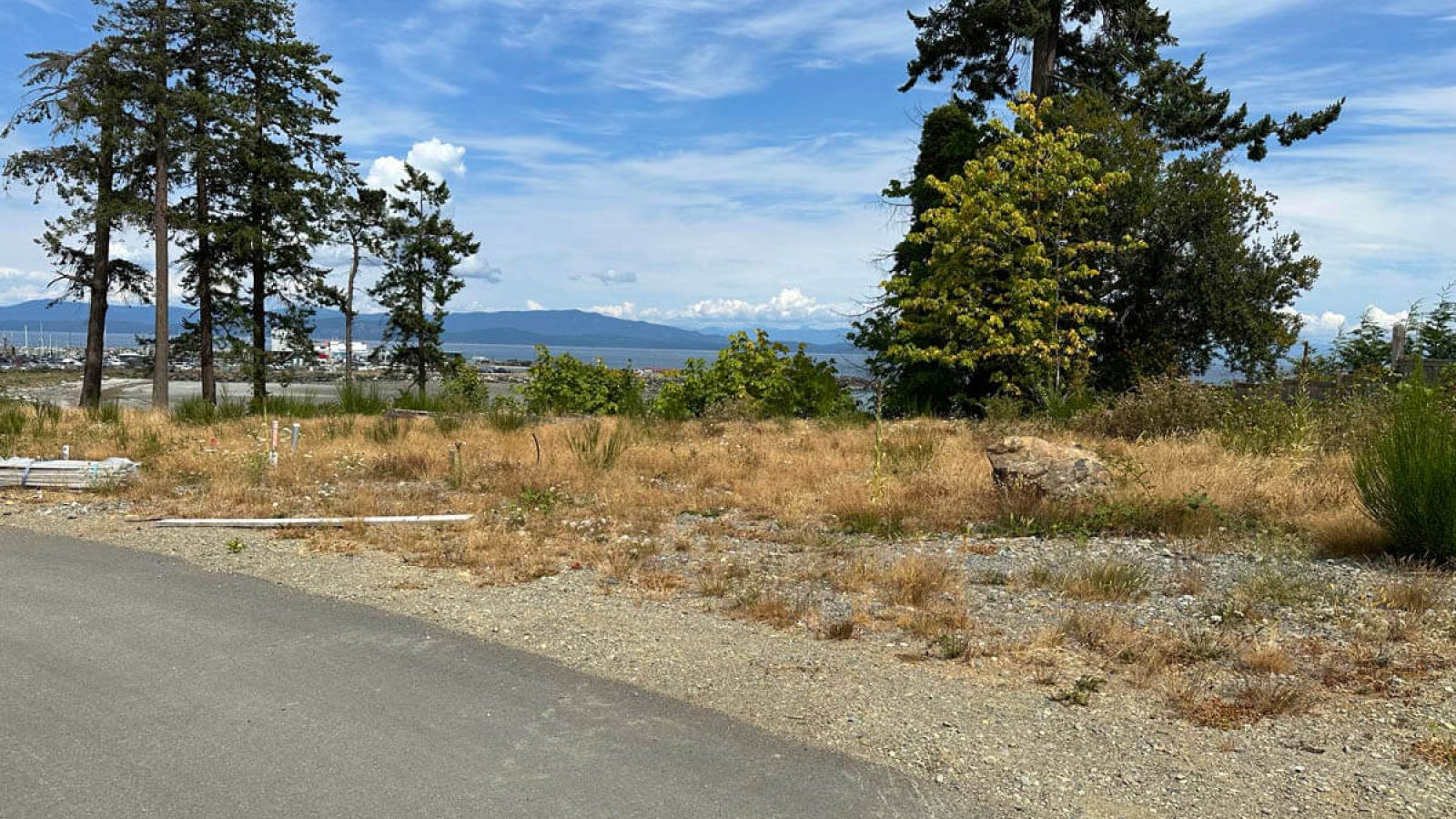 Empty lot photo of Lot 1 of Bayview Estates in French Creek, BC