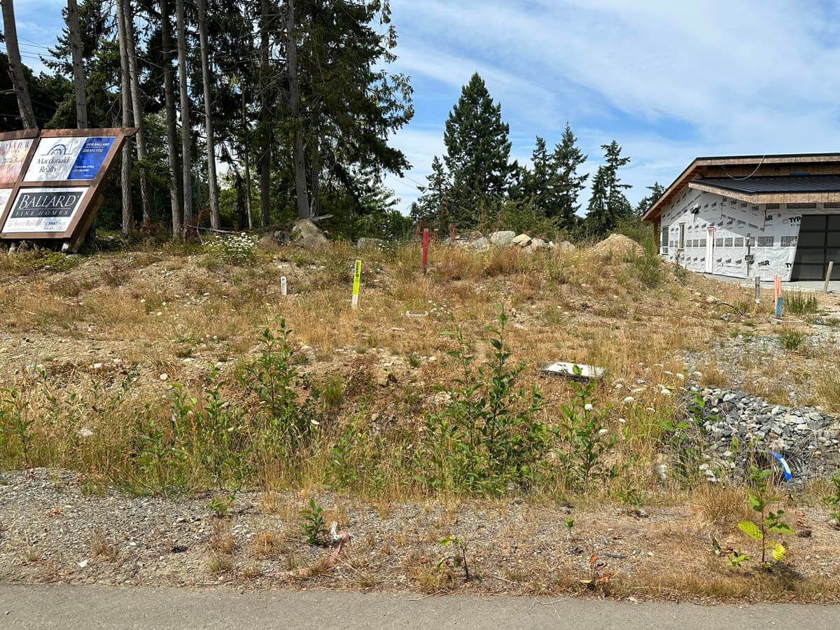 Empty lot photo of Lot 13 of Bayview Estates in French Creek, BC