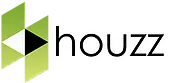 Houzz logo in green, black and white