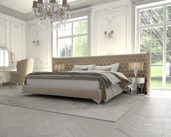 Luxury bedroom with beautiful backyard outside the window, Ballard Luxury Homes